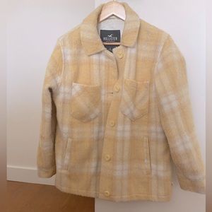 HOLLISTER yellow plaid jacket